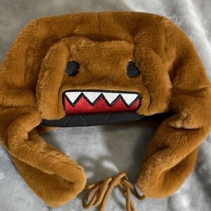 Domo Kun Furry Trapper Hat | Plush Winter Cap | Cosplay Streetwear Beanie